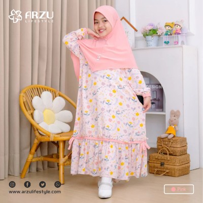 Floral Print Kids Borka Set