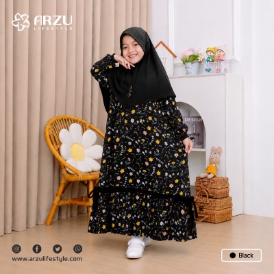 Floral Print Kids Borka Set