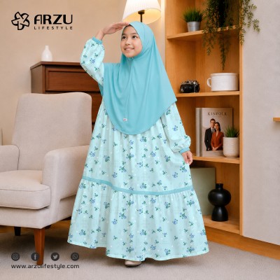 Floral Print Kids Borka Set