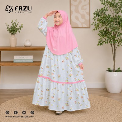 Floral Print Kids Borka Set