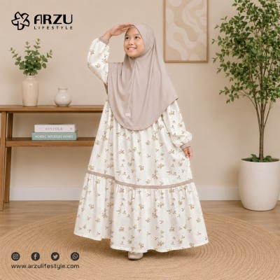 Floral Print Kids Borka Set